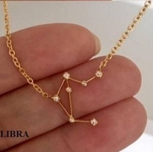 ♎Libra Constellation Zodiac Necklace NWOT